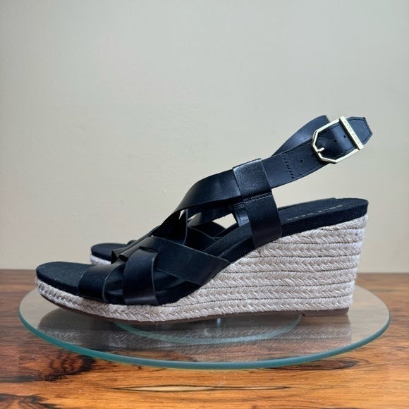 Cole Haan Crystal Women's Leather Wedge Sandals - Picture 6 of 15